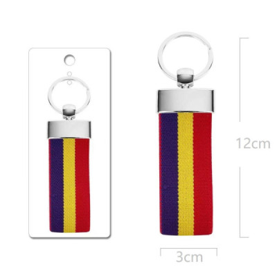 Llavero con Cinta Elástica Republica 3cm