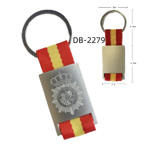 Llavero Cinta Elástica Policia Nacional