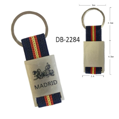Llavero Cinta Elástica Azul Madrid Cibeles