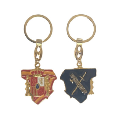 Llavero Metal Mapa España Guardia Civil