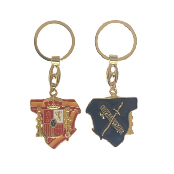 Llavero Metal Mapa España Guardia Civil