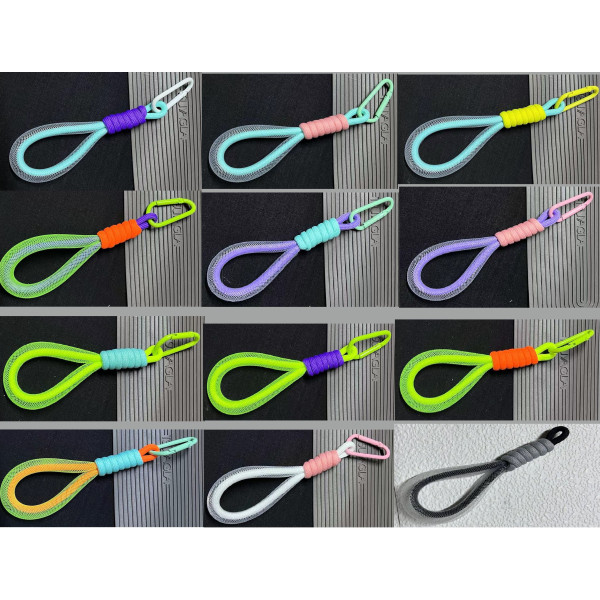 48 Llavero Cordón de Colores Fluorescente