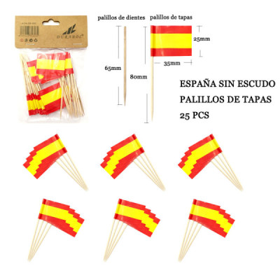 Palillos España Sin Escudo 25pcs