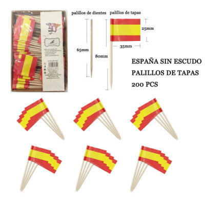 Palillos España Sin Escudo 200pcs