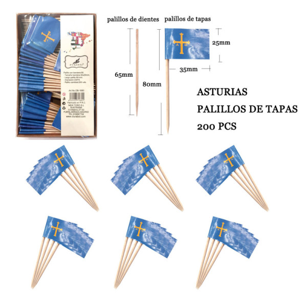 Palillos Asturias 200pcs