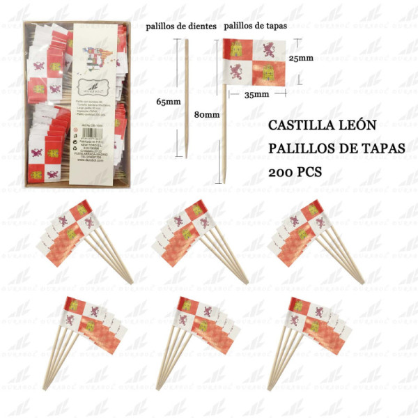 Palillos Castilla y León 200pcs