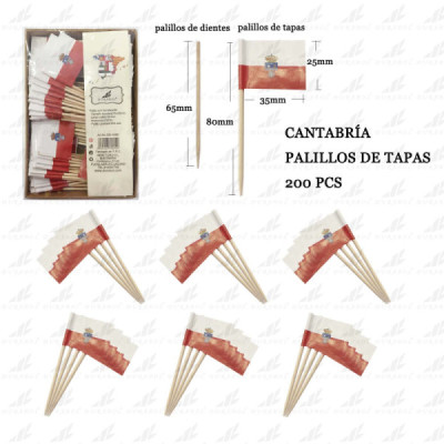 Palillos Cantabria 200pcs