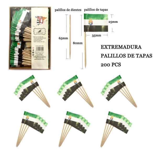 Palillos Extremadura 200pcs