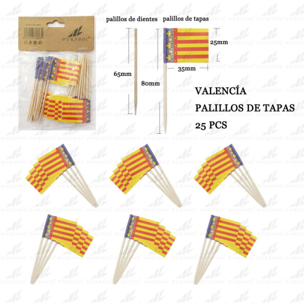 Palillos Valencia 25pcs