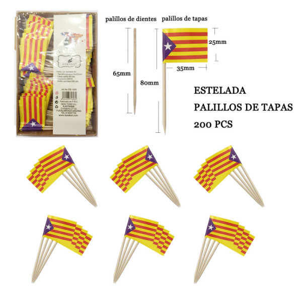 Palillos Estelada Blava 200pcs