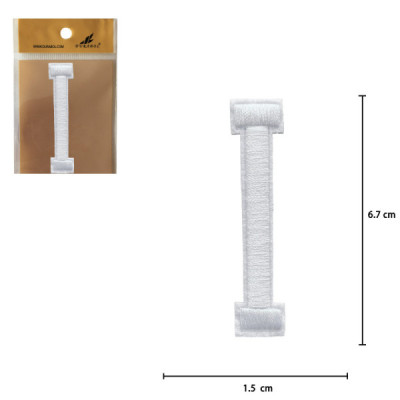 Parches Bordado de Letra Para Planchar Color Blanco I