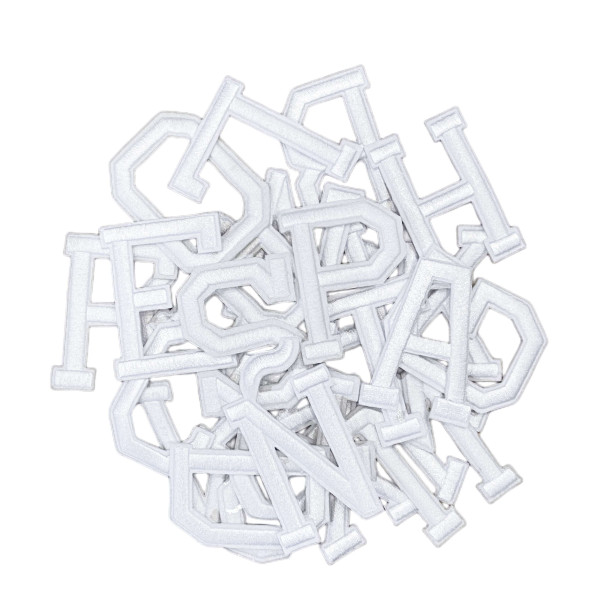 27 Parches A-Ñ-Z Color Blanco