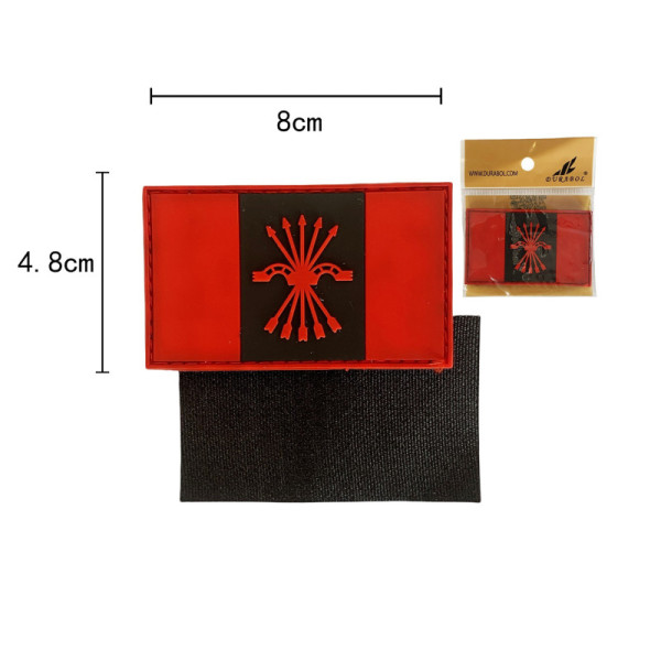 Parche PVC con Velcro Falange 8x5cm