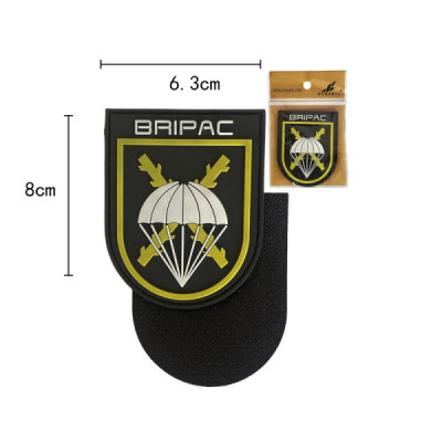 Parche PVC con Velcro Escudo Bripac 8x7cm