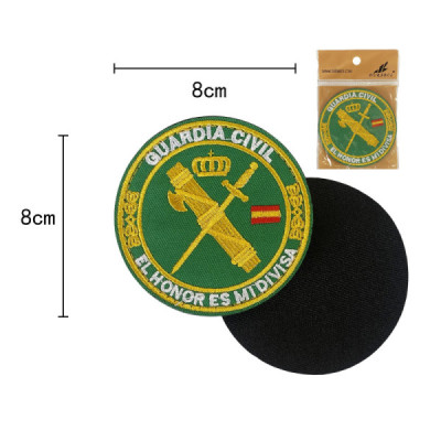 Parche con Velcro Guardia Civil Verde 8x8cm