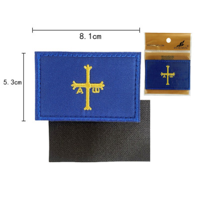 Parche con Velcro Asturias 8x5.4cm
