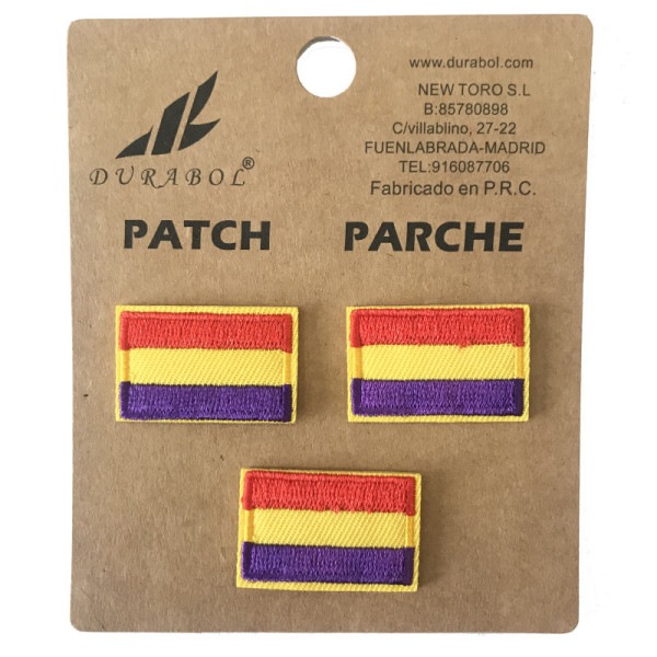 Parche Bandera Republica 3x1.9cm