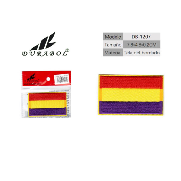 Parche Bandera Republica 7.8cm