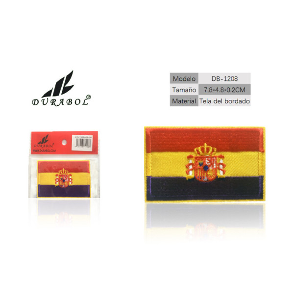 Parche Bandera Republica con Escudo 7.8cm
