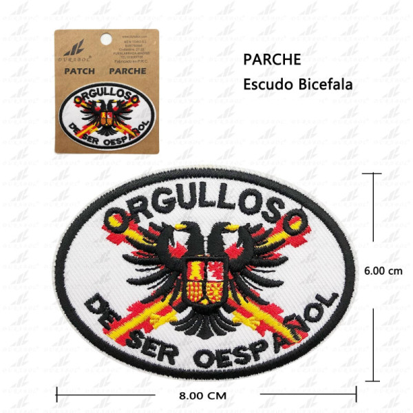 Parche Bicefala Ovalo 7.8CM