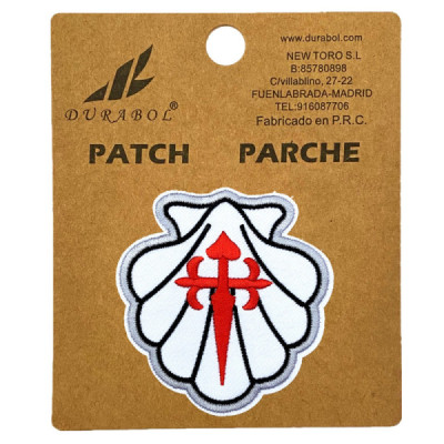 Parche Concha Cruz de Santiago 5cm