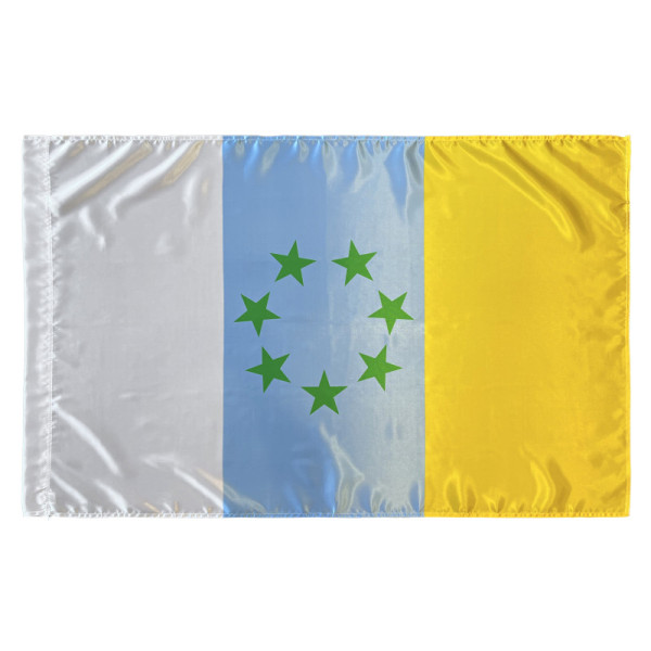 Bandera Tricolor Canaria 150 x 90 CM Satén