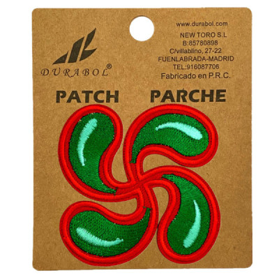 Parche Lauburu Verde 7.8cm