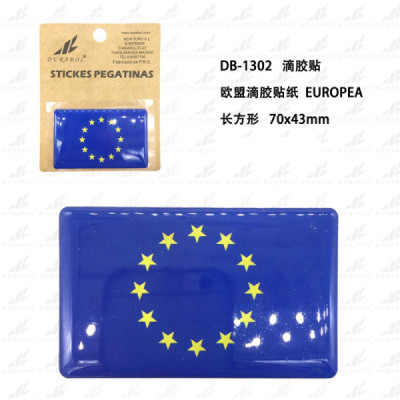 Pegatina de Resina Bandera Unión Europea 70x43mm