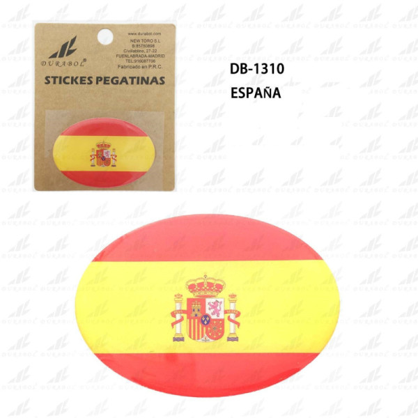 Pegatina de Resina Bandera España 65x45mm