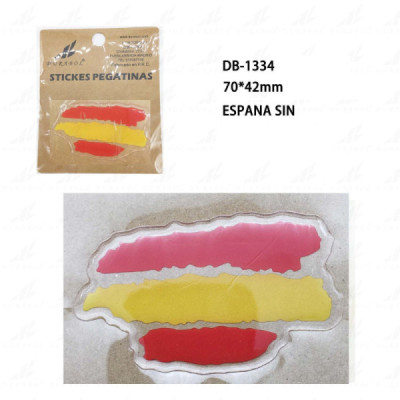 Pegatina de Resina Bandera España Trazos 70x42mm