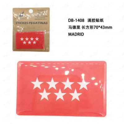 Pegatina de Resina Comunidad de Madrid 70x43mm