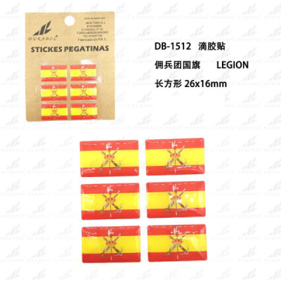 Pegatina de Resina Bandera España Legion 26x16mm