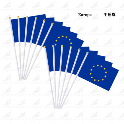 Bandera de mano Unión Europea 20X30CM