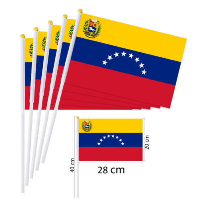Comprar Bandera de mano de Venezuela 8 Estrellas 20x30 cm | Alta Calidad
