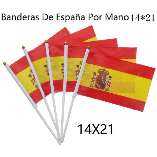 Bandera de mano España 14X21CM