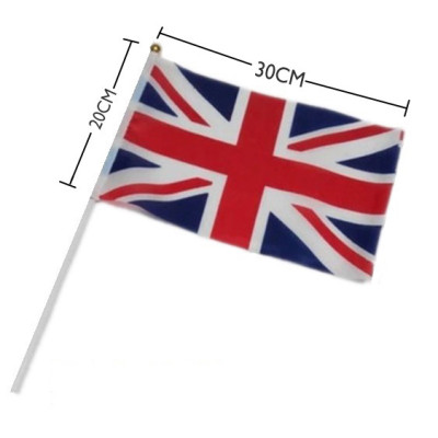 Bandera de mano Reino Unido 20X30CM
