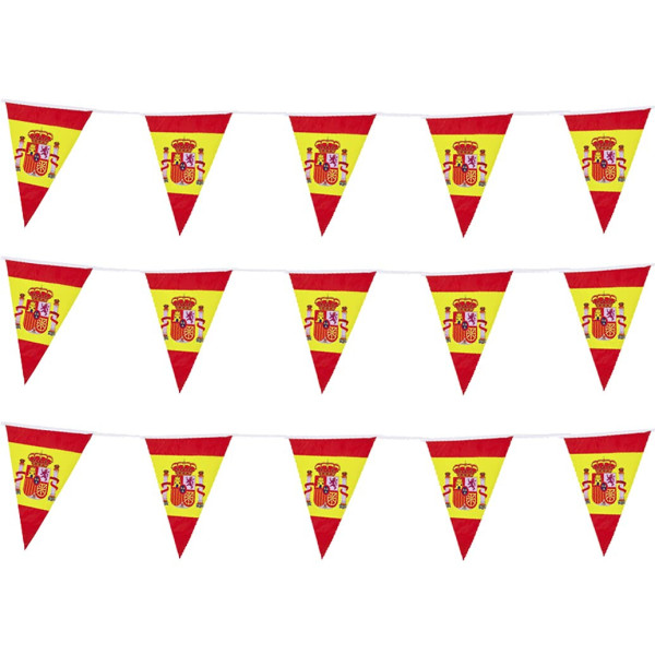 Cadena de Bandera España Triangular 14X21CM-15pcs