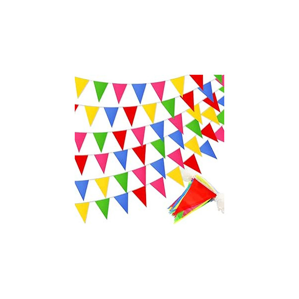 Cadena de Bandera Triangular Color 16X24CM-15pcs