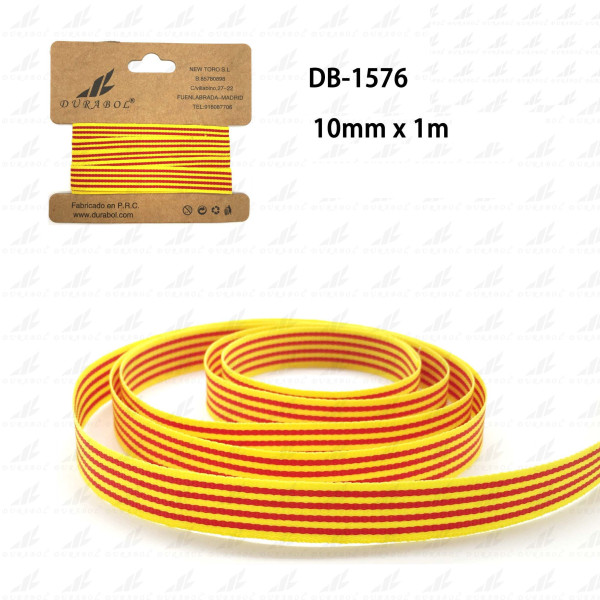 Cintas Pulsera Bandera Cataluña 10mm x 1m