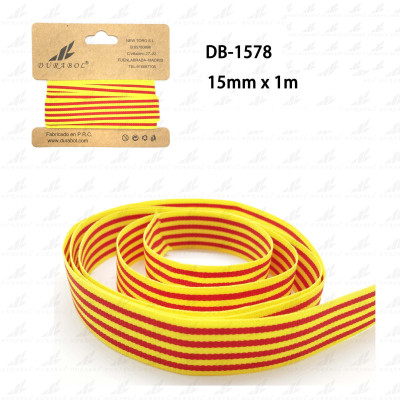 Cintas Pulsera Bandera Cataluña 15mm x 1m