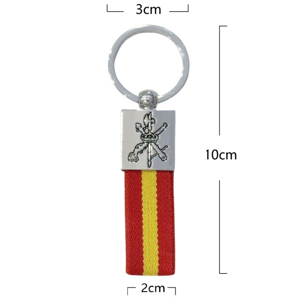 Llavero Cinta Grabado Legión 2cm