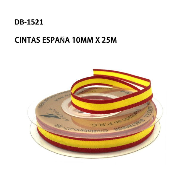 Cintas Pulsera Bandera España 10mm x 25m