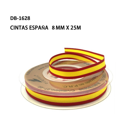 Cintas Pulsera Bandera España 8mm x 25m