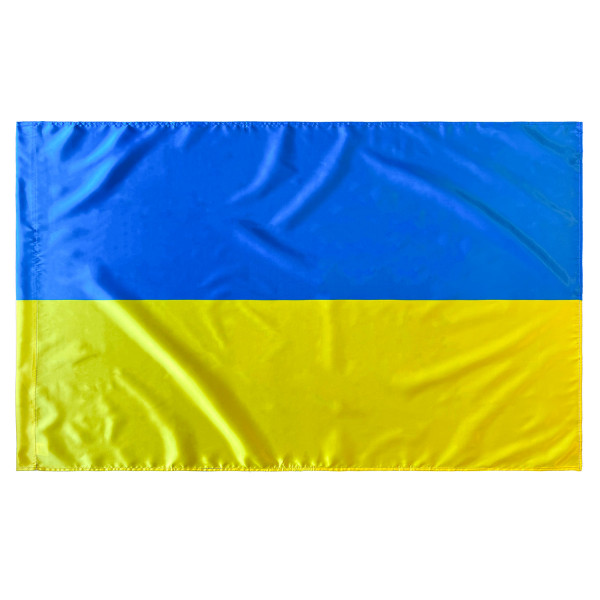 Bandera de Ucrania 150x90 cm Satén