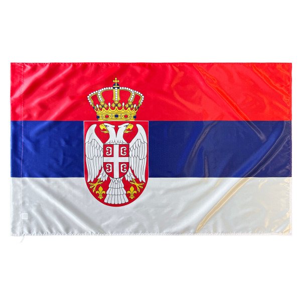 Bandera de Serbia 150x90 cm Satén