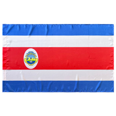 Comprar Bandera de Costa Rica 150x90 cm de Satén | Alta Calidad