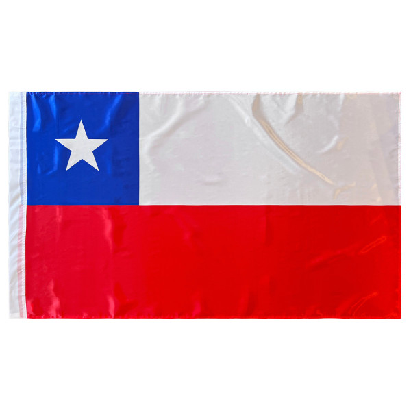 Bandera de Chile 150x90 cm Satén