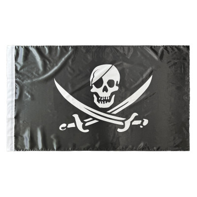 Comprar Bandera de Pirata Jack 150x90 cm de Satén | Alta Calidad