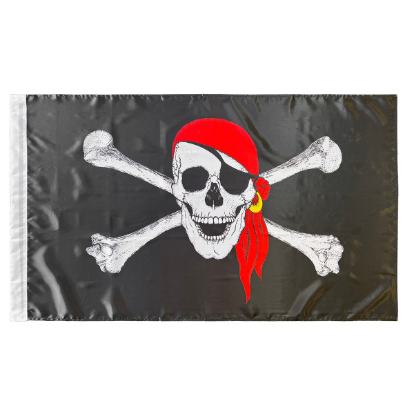 Bandera de Pirata Bandana 150x90 cm Satén
