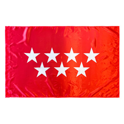 Comprar Bandera de la Comunidad de Madrid 150x90 cm de Satén | Alta Calidad